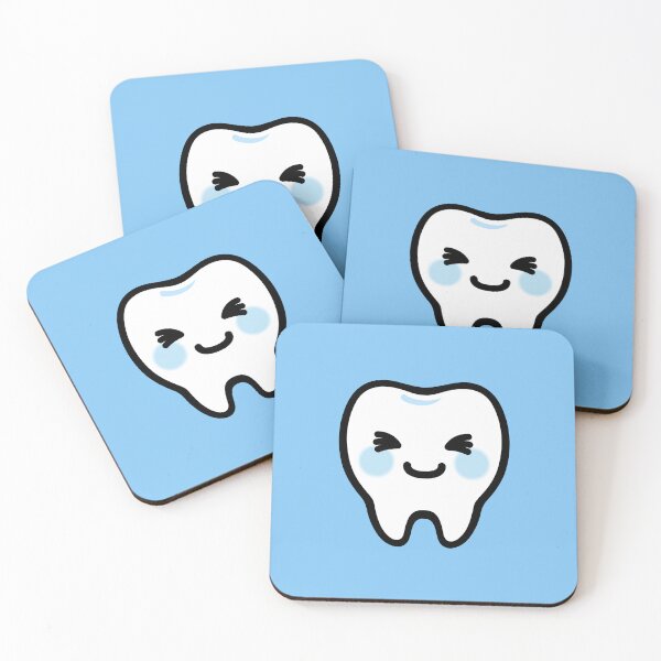 Item preview, Smiling Tooth Character – Cute & Clean Illustration for Dental Professionals designed and sold by OEKAKIYASAN.