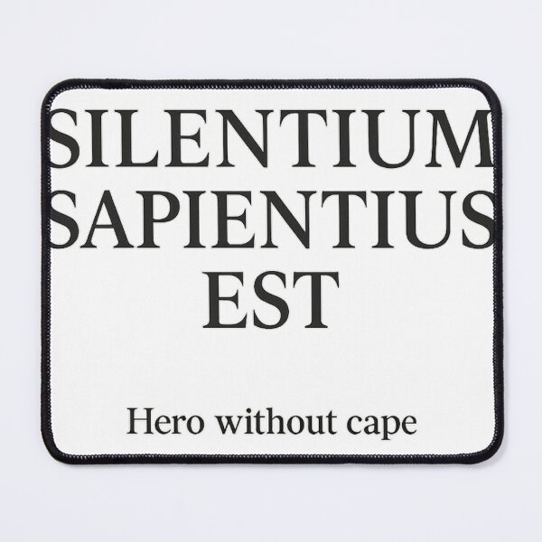 Item preview, Silentium Sapientius Est – Latin Quote Design designed and sold by capelesshero.