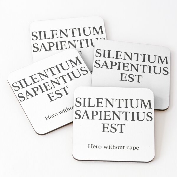 Item preview, Silentium Sapientius Est – Latin Quote Design designed and sold by capelesshero.