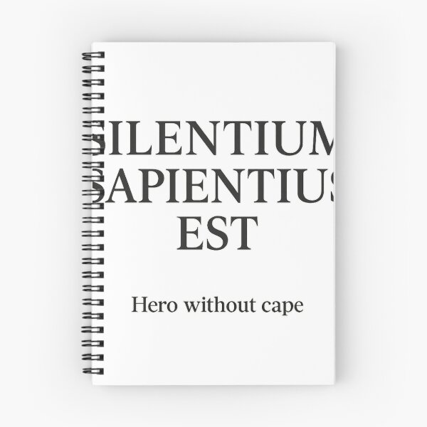Item preview, Silentium Sapientius Est – Latin Quote Design designed and sold by capelesshero.