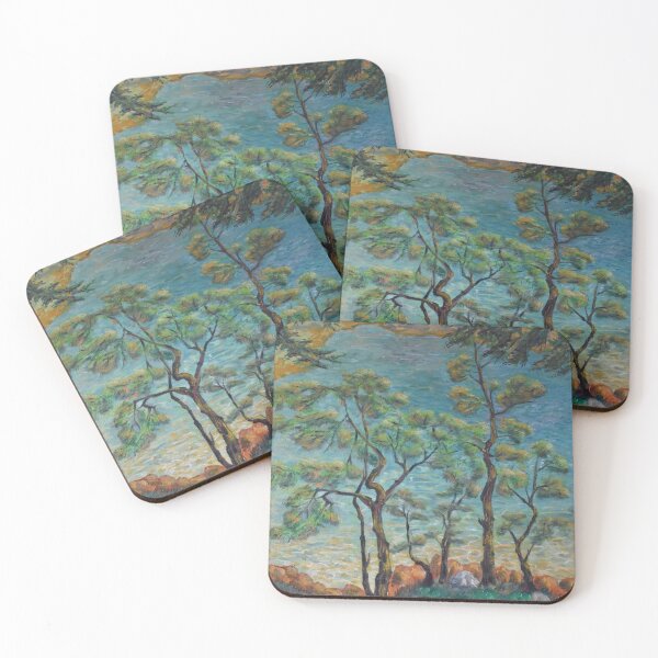Item preview, Pintura al óleo - Pinos cerca de San Fruttuoso, Liguria designed and sold by Igor Pozdnyakov.
