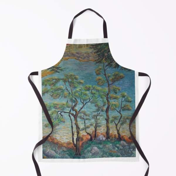 Item preview, Oil Painting - Pine Trees near San Fruttuoso, Liguria designed and sold by Igor Pozdnyakov.