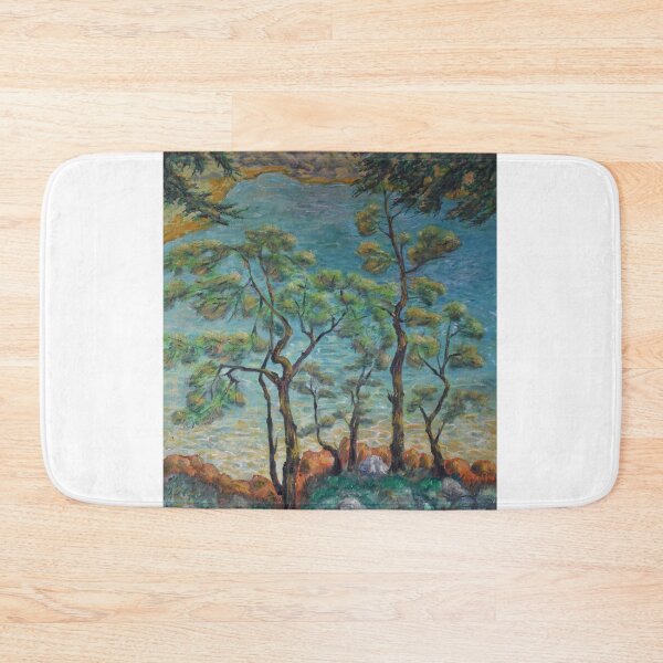 Item preview, Oil Painting - Pine Trees near San Fruttuoso, Liguria designed and sold by Igor Pozdnyakov.