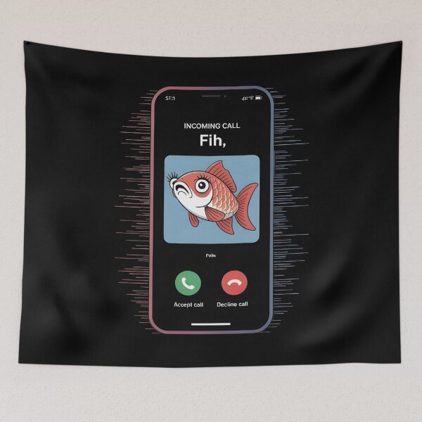 Item preview, Fih Meme Shirt designed and sold by Redgiant87x.