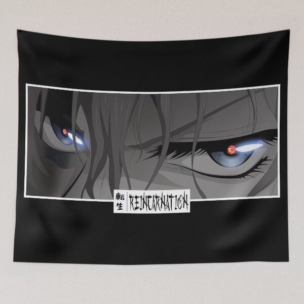 Item preview, Reincarnation Anime Eyes Monochrome Japanese Cozy Manga designed and sold by Otakurypto.