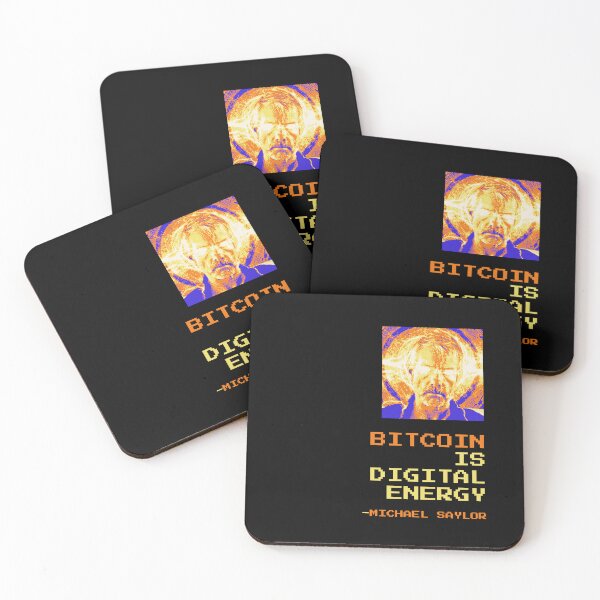 Item preview, Bitcoin is digital energy - Michael Saylor Quote Art designed and sold by CyberRex.