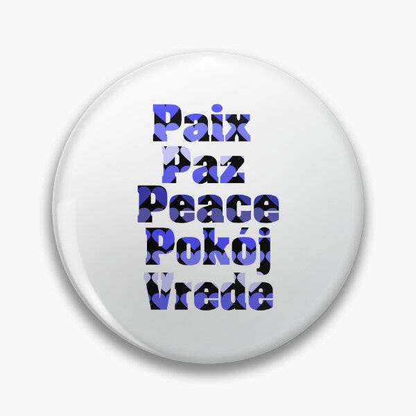 Item preview, Peace in Many Languages Blue Hearts designed and sold by ValeriesGallery.