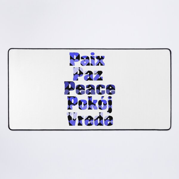 Item preview, Peace in Many Languages Blue Hearts designed and sold by ValeriesGallery.