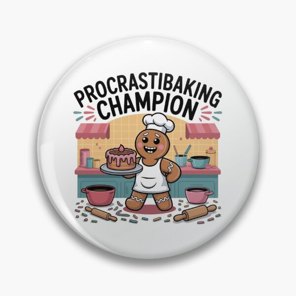 Item preview, Procrastibaking Champion – Funny Baking Humor T-Shirt for Lazy Bakers designed and sold by Bowniko^^.