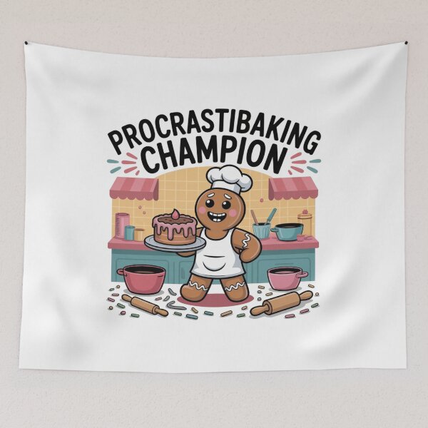 Item preview, Procrastibaking Champion – Funny Baking Humor T-Shirt for Lazy Bakers designed and sold by Bowniko^^.