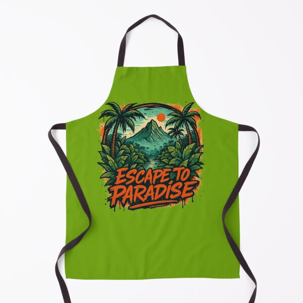 Item preview, Escape to Paradise - Tropical Island Getaway Quote Design designed and sold by MarCinu Art.