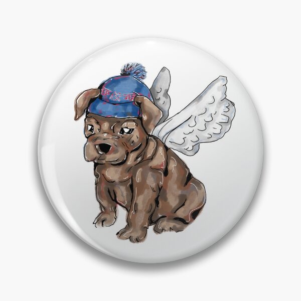Item preview, ASC Angels bulldog illustration  designed and sold by BlueBoarCrafts.