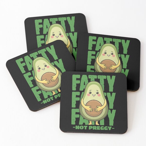 Item preview, Fatty Not Preggy Funny Avocado Overweight Humor designed and sold by KLArtzStore.