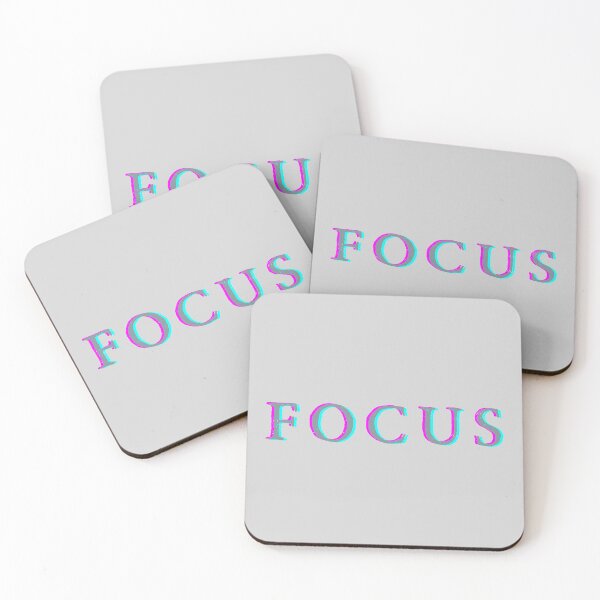 Item preview, FOCUS – Minimalist Vaporwave Motivational Quote Design designed and sold by MarCinu Art.