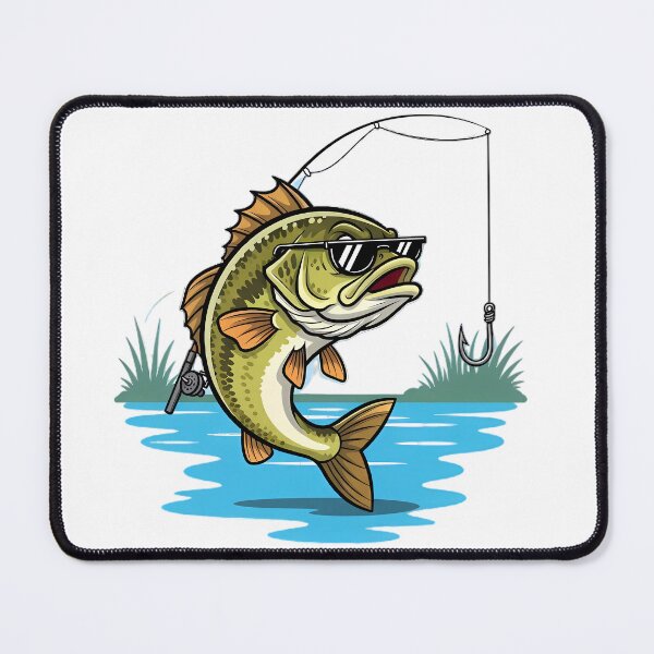 Item preview, Cool Bass Fishing Scene designed and sold by Linework Studio.