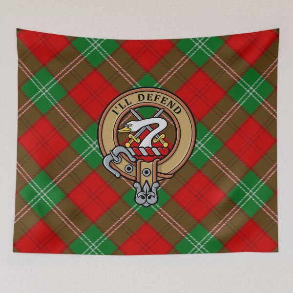Item preview, Clan Lennox Crest over Tartan designed and sold by sifis.