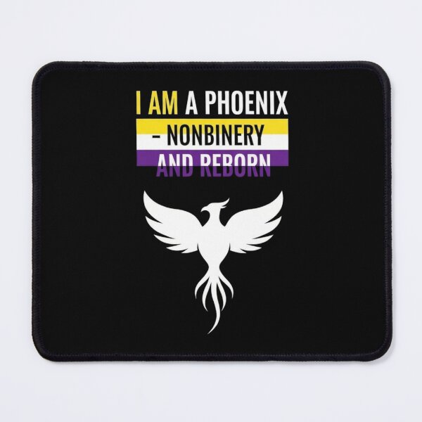Item preview, I Am a Phoenix – Nonbinary Pride Rebirth Symbol | LGBTQ+ Empowerment designed and sold by Bowniko^^.