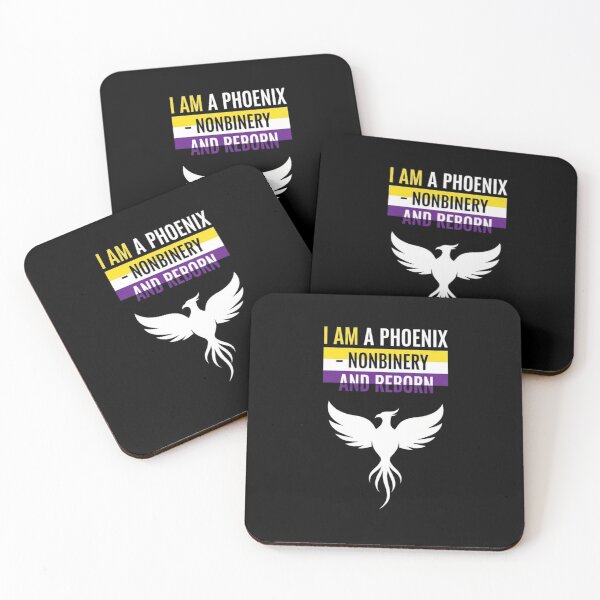 Item preview, I Am a Phoenix – Nonbinary Pride Rebirth Symbol | LGBTQ+ Empowerment designed and sold by Bowniko^^.