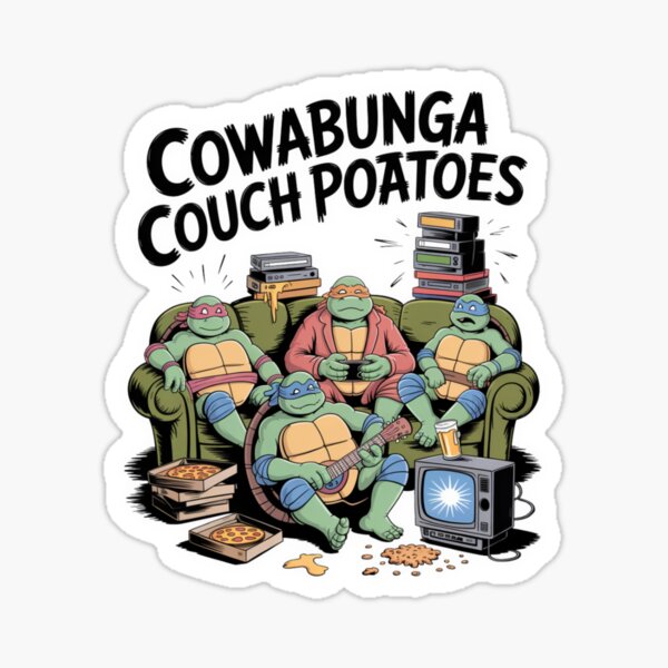 Item preview, Cowabunga Couch Potatoes designed and sold by GENX-AUTISM-DAD.