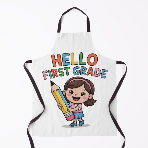 Item preview, Hello First Grade Kid Teacher Pencil Back To School designed and sold by PietrzakDesign.
