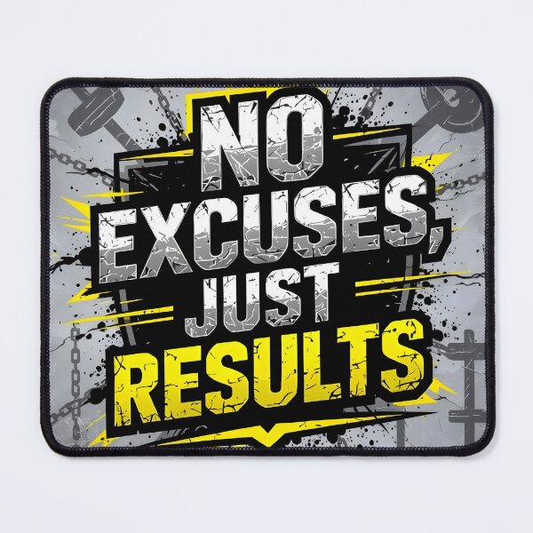 Item preview, No Excuses – Alpha Gym Motivation designed and sold by Cullinan Art.