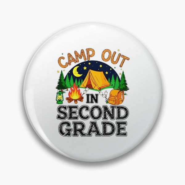 Item preview, Camp Out in Second Grade T-Shirt - Fun Back to School Camping Theme Tee designed and sold by Teetreasure2.