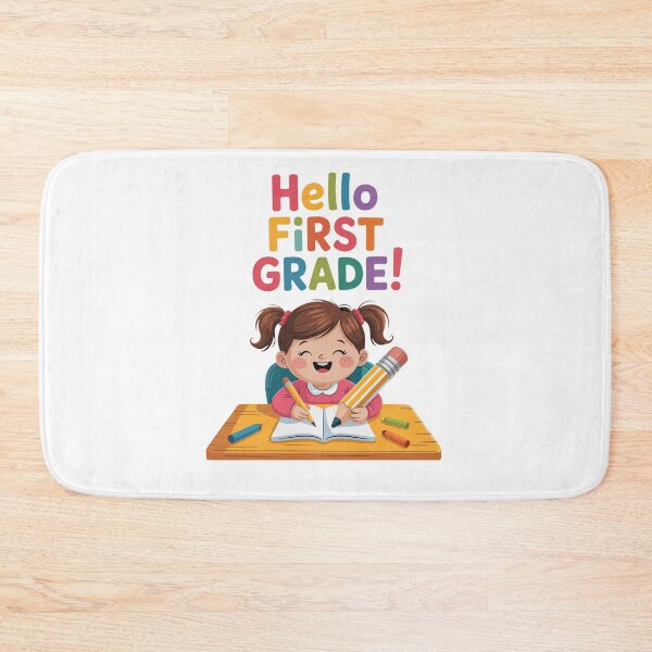 Item preview, Hello First Grade Kid Teacher Pencil Back To School designed and sold by PietrzakDesign.