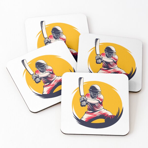 Item preview, Cricket Batsman in Action - Sports Art Design designed and sold by MOTAS FASHION .