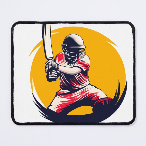Item preview, Cricket Batsman in Action - Sports Art Design designed and sold by MOTAS FASHION .