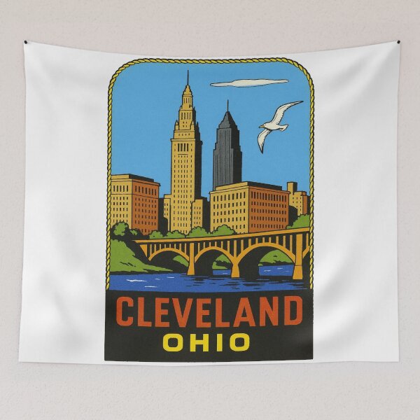 Item preview, Cleveland Vintage Style Decal designed and sold by Decal Mania.