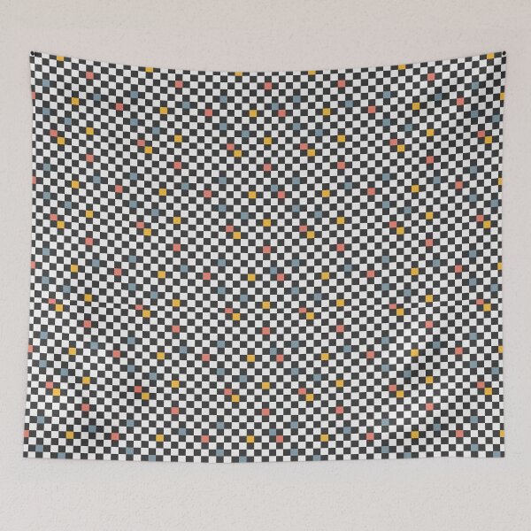 Item preview, Retro Checkerboard Pattern with Color Pop – Vintage Y2K Aesthetic Grid Design designed and sold by HastyHouse.