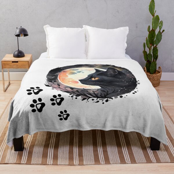 Item preview, cat with the moon designed and sold by Luka Emad.
