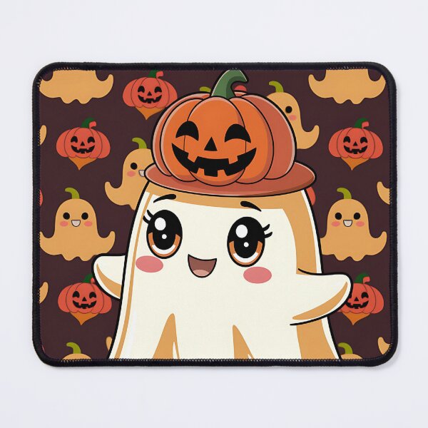 Item preview, Cute Halloween Ghost with Pumpkin Hat designed and sold by JoeZigns81.