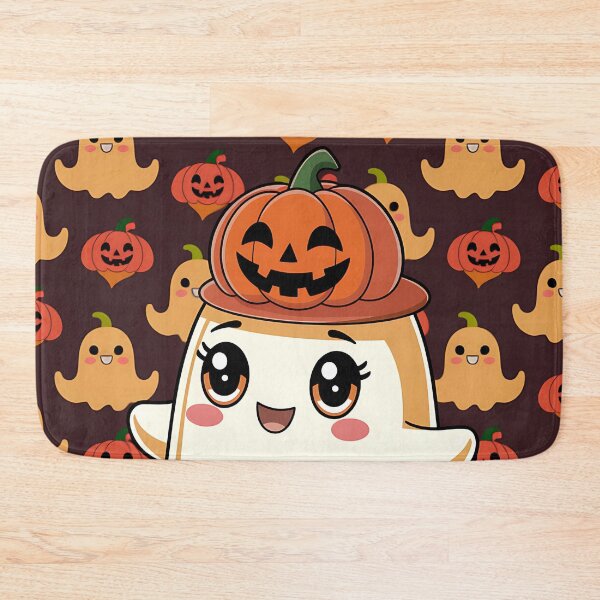 Item preview, Cute Halloween Ghost with Pumpkin Hat designed and sold by JoeZigns81.