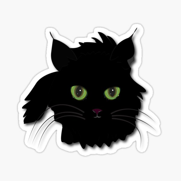 Black Cat Sticker