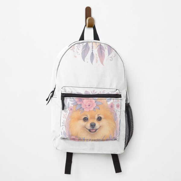 Item preview, Floral Boho Pomeranian designed and sold by Rikaura.