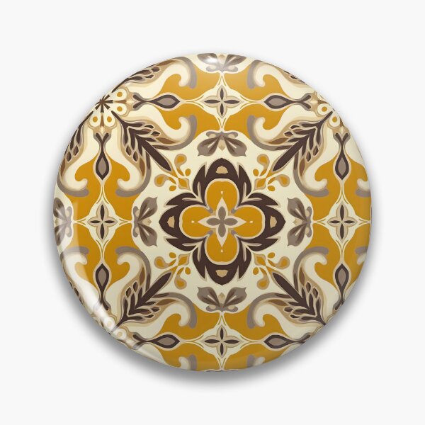 Item preview, Boho pattern in mustard yellow and cream designed and sold by pASob-dESIGN.