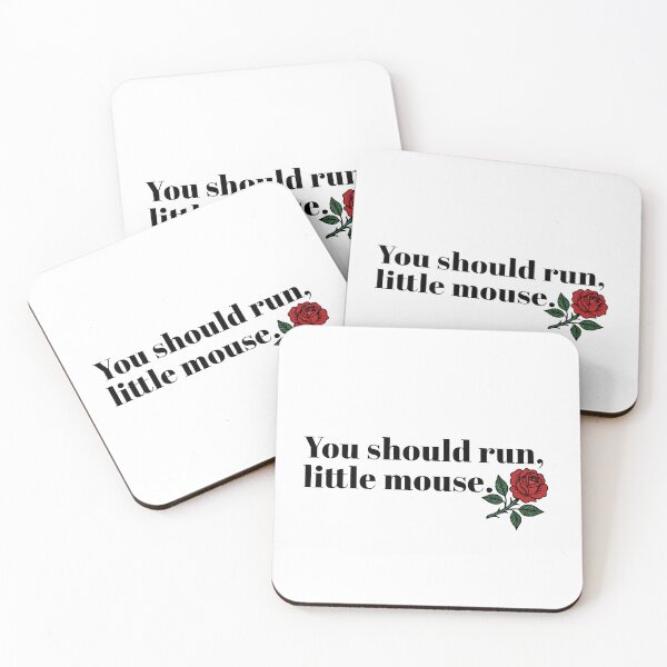Item preview, You Should Run, Little Mouse – Dark Romance Quote for BookTok Fans designed and sold by idgafstudio.ch.