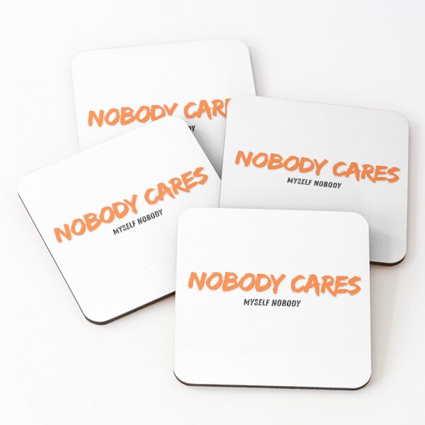 Item preview, NOBODY CARES - Savage Orange Brush Tex designed and sold by MOTAS Graphics .