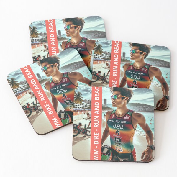 Item preview, “SWIM • BIKE • RUN • AND BEACH” Tropical Triathlon Lifestyle Design designed and sold by Triathlongram.