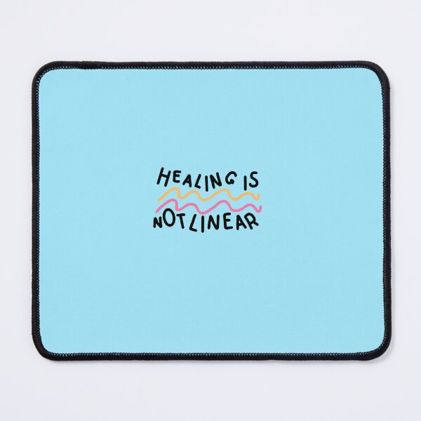 Item preview, Healing Is Not Linear- mental health design designed and sold by SadButHaha.