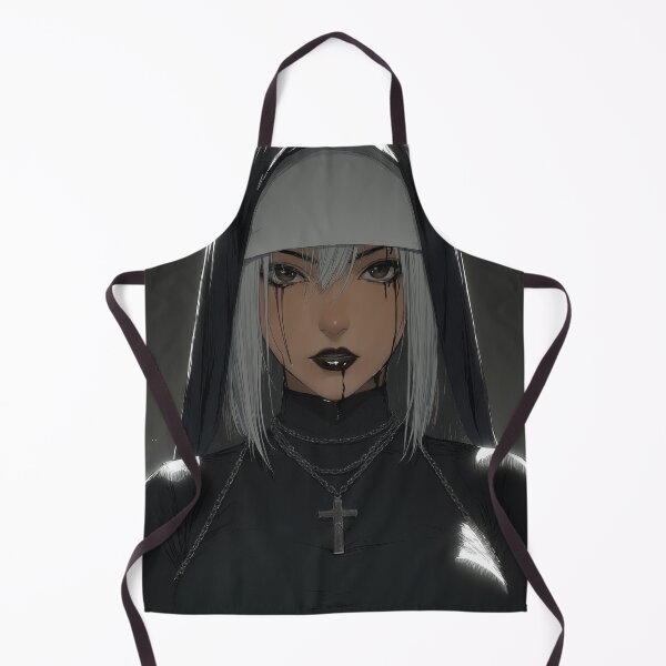 Item preview, goth nun designed and sold by CursedbyLilith.