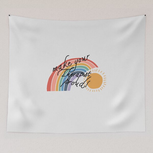 Item preview, Make Your Therapist Proud- Mental Health Motivational Quote designed and sold by SadButHaha.