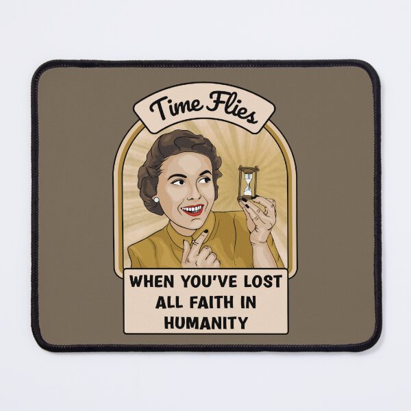Item preview, Time Flies Retro Woman designed and sold by Unhinged Heather.