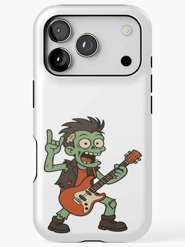 Thumbnail 1 of 4, iPhone Case, Zombie Rocker designed and sold by Marcite.