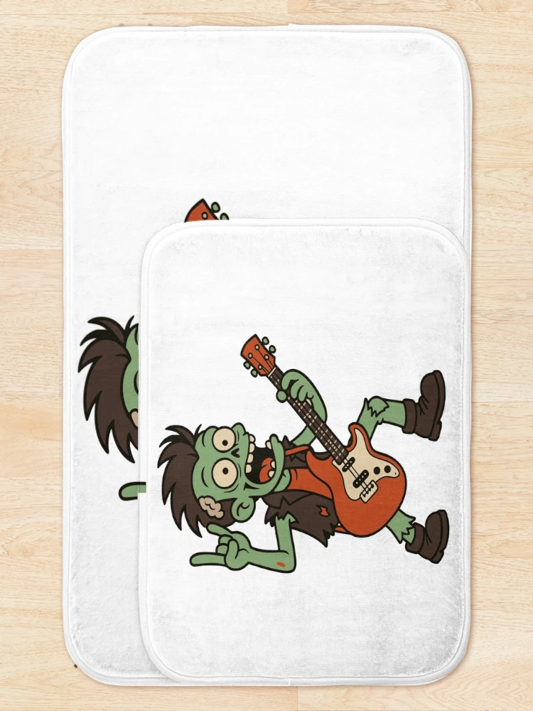 Thumbnail 5 of 6, Bath Mat, Zombie Rocker designed and sold by Marcite.