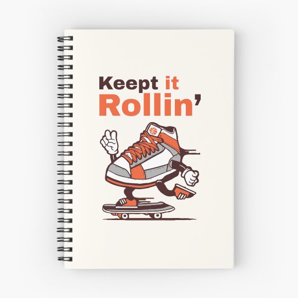 Item preview, Keep It Rollin’ Cartoon Sneaker Skateboarding Streetwear Design designed and sold by -DEEWOLF-.