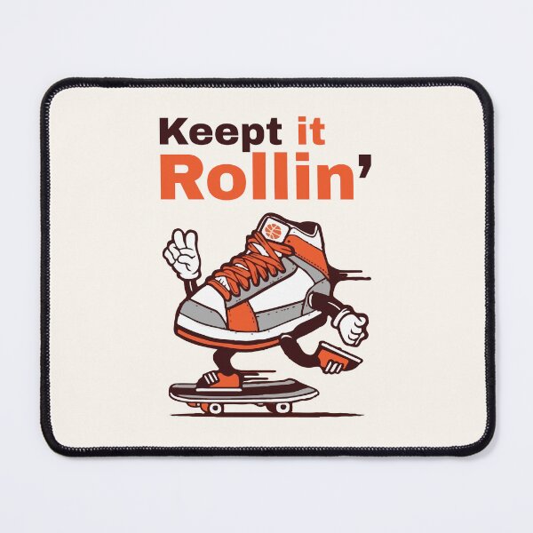 Item preview, Keep It Rollin’ Cartoon Sneaker Skateboarding Streetwear Design designed and sold by -DEEWOLF-.