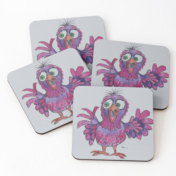 Artikelvorschau, Verrücktes buntes Vogelgezwitscher entworfen und verkauft von RockPaperArt.