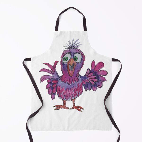Item preview, Wacky colorful bird screeching designed and sold by RockPaperArt.